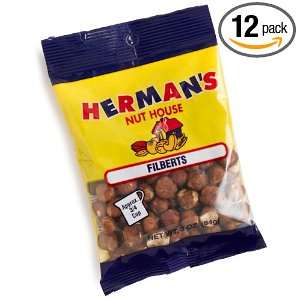 Hermans Nut House Filberts, 3 Ounce Grocery & Gourmet Food
