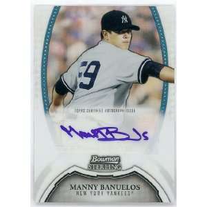 Manny Banuelos 2011 Bowman Sterling Rookie Autograph Refractor Serial 