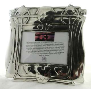 PEWTER   ART NOUVEAU Pat Cheney Design   PHOTO FRAME   Made in 