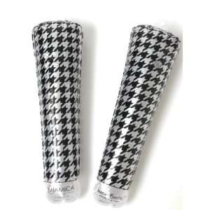   HOUNDSTOOTH PRINT BLACK TRENDY INFLATABLE BOOT SHAPERS