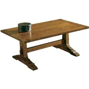  Solid Wood Trestle Cocktail Table GZA115