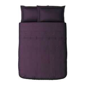  Ikea Tanja Brodyr Purple Full/queen 3pc Duvet Cover Set 