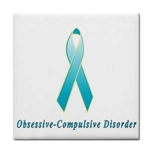  Obsessive Compulsive Disorder Awareness Ribbon Tile Trivet 