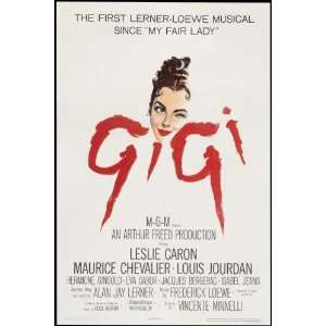  Gigi Movie Poster Leslie Caron #01 24x36in