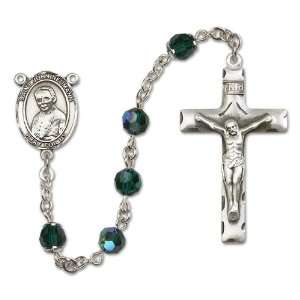  St. John Neumann Emerald Rosary Jewelry
