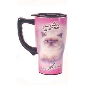  Dont Like My Attitude Cat Travel Mug by Spoontiques