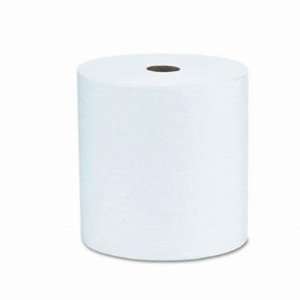  Nonperforated Paper Towel Rolls, 8 x 800, White, 12 
