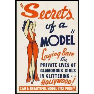  Secrets of a Model (1940) 27 x 40 Movie Poster Style A 