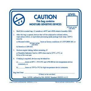 Caution Moisture Sensitive Devices Labels, 3 X 3, scl 268, 500 Per 