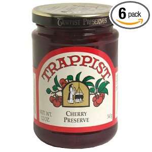 Trappist Preserve Preserves, Cherry, 12 Ounce (Pack of 6)  