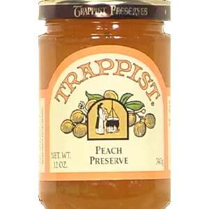 Trappist Preserves Peach 12.0 oz jar (Pack of 3)  Grocery 