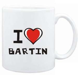  Mug White I love Bartin  Cities