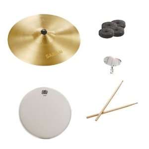 Sabian 16 Inch Paragon Crash Pack with Snare Head, Drumsticks, Drum 