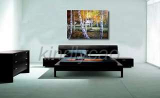 Huge Handmade Landscaep Tree Oil Painting Canvas Kfh167  