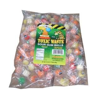 Toxic Waste Sour Gumballs 120 Count Bulk Bag  Grocery 