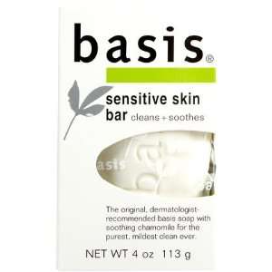  Basis Sensitive Skin Cleansing Bar, 4 oz (Quantity of 5 