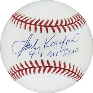 Autographed Sandy Koufax Baseball   with 4x All Star Inscription 