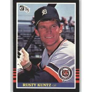  1985 Donruss #516 Rusty Kuntz   Detroit Tigers (Baseball 