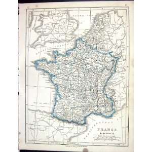  Lowry Antique Map 1853 Provinces France Bay Biscay 