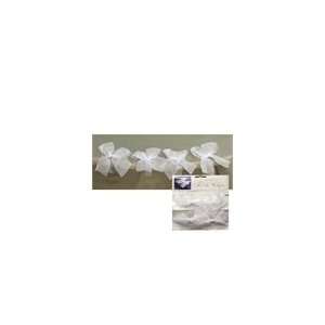  White Bow Table Clips