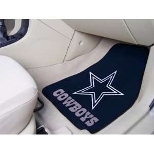  Dallas Cowboys 2 PIECE CARPET CAR/TRUCK/AUTO FLOOR MATS 