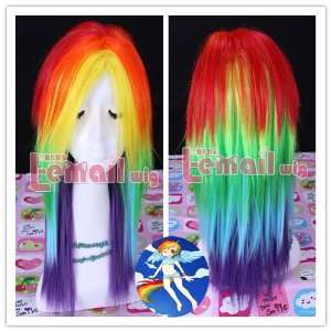   Rainbow Color My Little Pony Friendship Is Magic Cosplay Wig Cb25