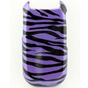  Premium Purple / Black Zebra Snap On Cover for Kyocera 