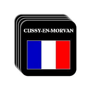  France   CUSSY EN MORVAN Set of 4 Mini Mousepad Coasters 