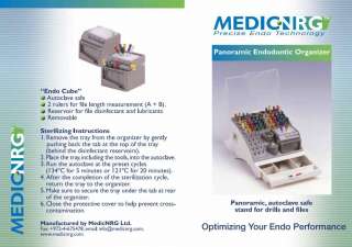 Dental MedicNRG Panoramic Endodontic Organizer DE001 1   Autclave Safe 