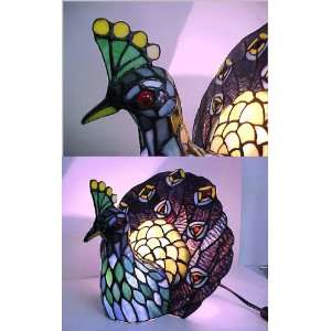  Peacock Tiffany Style Lamp (CP)