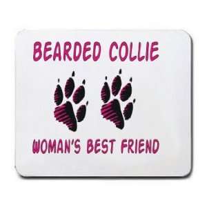  BEARDED COLLIE WOMANS BEST FRIEND Mousepad Office 