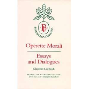   Dialogues (Biblioteca Italiana) [Paperback] Giacomo Leopardi Books
