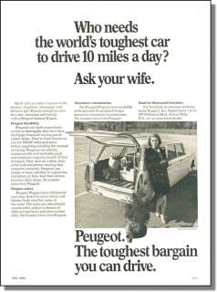 1968 Peugeot 404 Station Wagon   Toughest Car Print Ad  