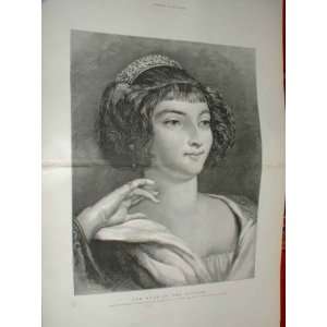  Head Of Duchess By Leslie Fine Art Old Prints Beauty