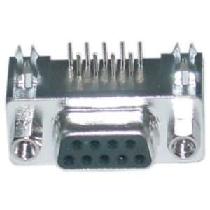 DB9 Female Right Angle, Solder Type Connector