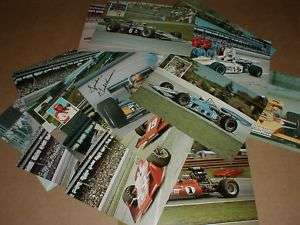  vintage Indy 500 Auto Racing Postcard handout A J Foyt Rutherford NM