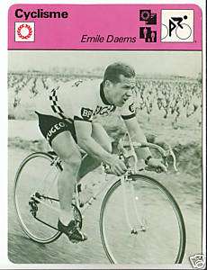 EMILE DAEMS Cycling FRANCE SPORTSCASTER CARD 107 05  