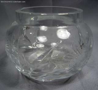 Art Nouveau Sterling Silver Topped Cut Crystal Jar  