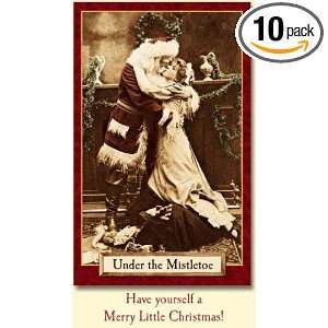  Old World Christmas Under the Mistletoe Christmas Cards Pack of 10 