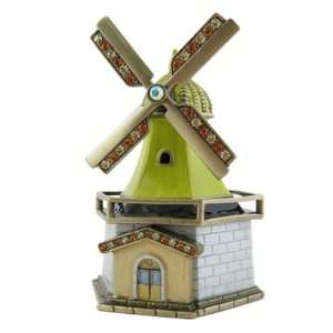  Windmill Trinket Box Bejeweled