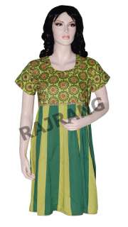   Love One Womens Designer Cotton Top Tunic Kurta Dress India  