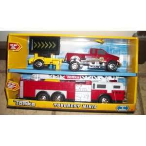  Tonka Toughest Minis With Sounds Fire Department Truck and 