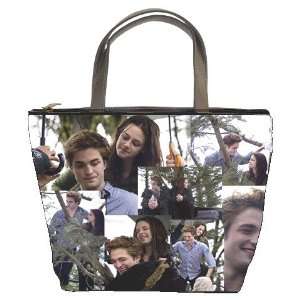   Bella Cullen Bucket Bag Leather Purse Handbag (Double Side Photo