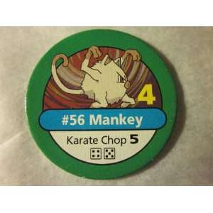  1999 Pokemon Chip Green #56 Mankey 4 Karate Chop 5 