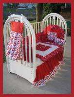NEW baby crib bedding set made w/ WISCONSIN BADGERS  