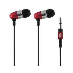 The Sharper Image SHP16 Metal 3.5mm Headset   Retail Packaging   Red
