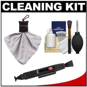 Lens Cleaning Kit with Spudz, Blower, LensPen & Cloth for Nikon D3s 