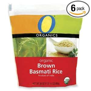 Organics Brown Basmati Rice, 30 Ounce Bags (Pack of 6)  