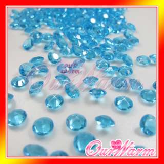500 Turquoise Diamond Confetti 6.5mm Wedding Party New  