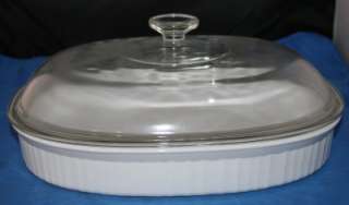 Corning Ware French White Oval Casserole with Lid  